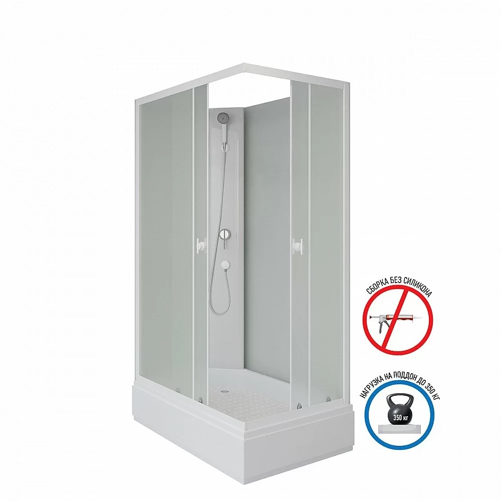 Душевая кабина Niagara Promo P100/80/26Q/MT/BK 100х80