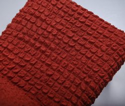 Чехол на стул без оборки со спинкой, цвет Терракот