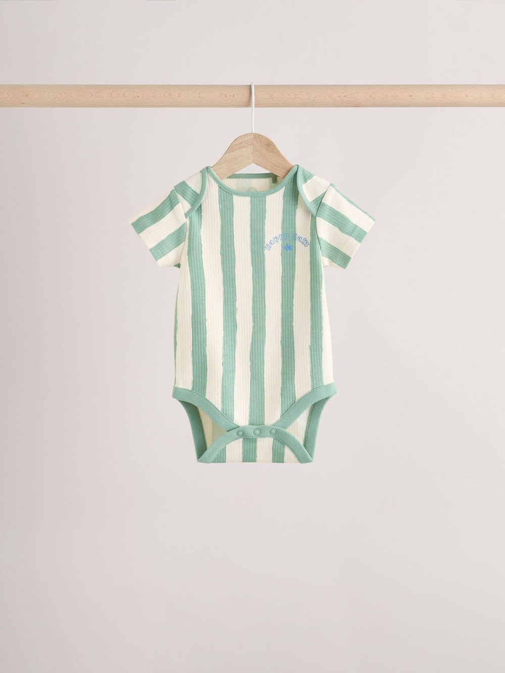 Боди с коротким рукавом для малышей Next E93-287, 3 шт., Бежевый, Мятный, Голубой