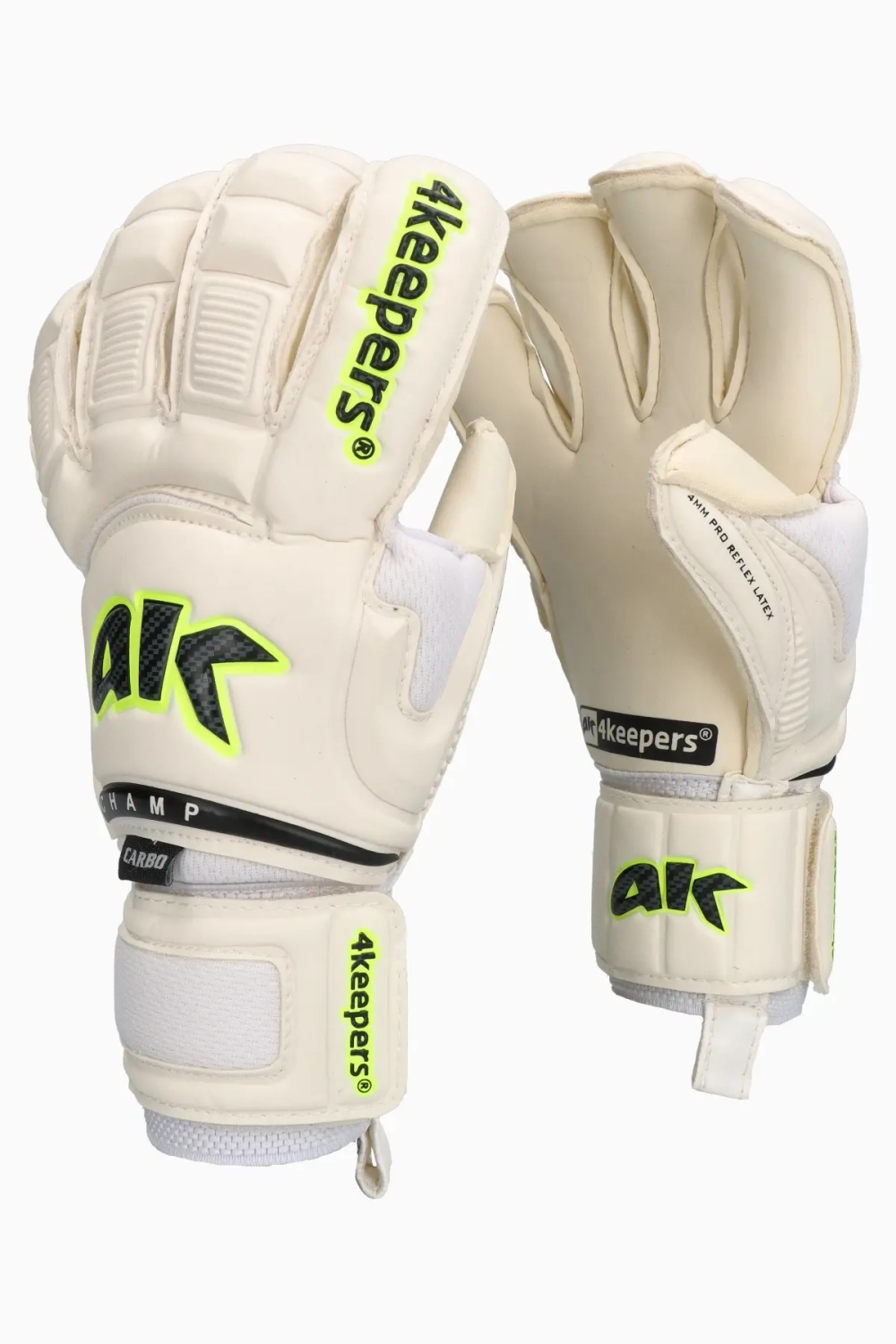 Вратарские перчатки 4keepers Champ Carbo VI HB Junior - белый