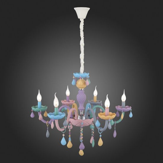 SL1700.783.06 Люстра подвесная ST-Luce Разноцветный E14 6*40W FIATA