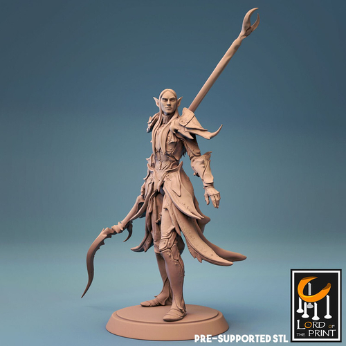 Elf Warrior Эльф Полуэльфы Темные эльфы Дроу Воин Паладин Варвар Файтер Рыцарь миниатюра для dnd, днд, pathfinder, фентези, Настольная игра, НРИ, Варгейм, РПГ