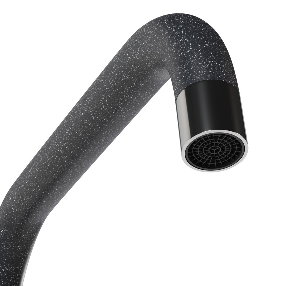 Смеситель для кухни 35к MIXLINE ML-GS12 (309) темно-серый высок. излив