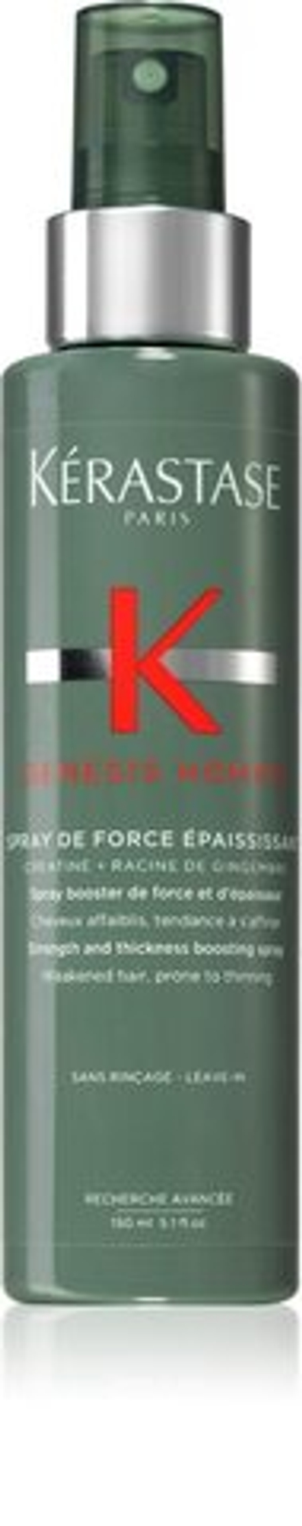 Kerastase Genesis Homme Spray de Force Épaississant - укрепляющий спрей для ослабленных волос с тенденцией к выпадению /  dla mężczyzn 150  ml  / GTIN 3474637077501