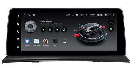 Магнитола BMW X3 E83 2003-2010 - Teyes LUX ONE монитор 12.3" на Android 10, CarPlay, 4G SIM-слот, 6/128ГБ, джойстик iDrive в комплекте