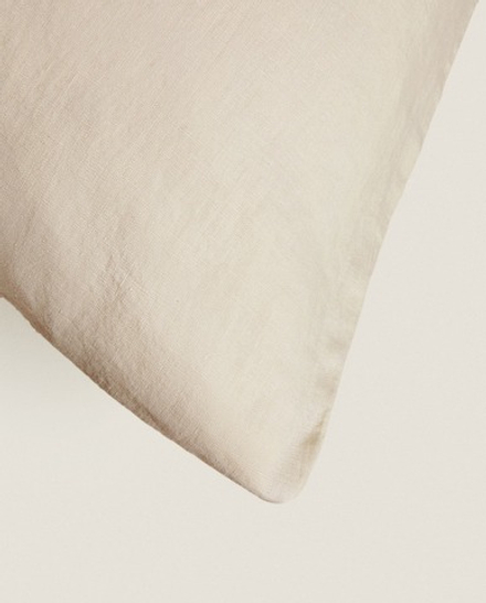 ZARA HOME ОДНОТОННЫЙ ЧЕХОЛ ДЛЯ ДЕКОРАТИВНОЙ ПОДУШКИ, ПЕСОЧНЫЙ