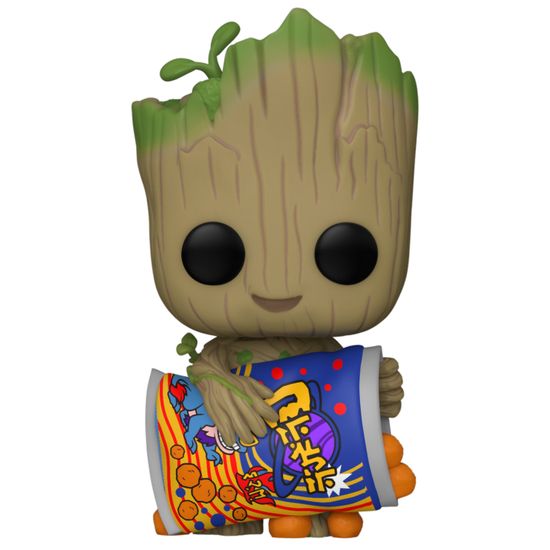 Фигурка Funko POP! Bobble Marvel I Am Groot Groot With Cheese Puffs (1196) 70654 / Фигурка Фанко ПОП! по мотивам сериала "Я есть Грут", Грут
