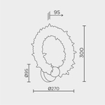 Настенный светодиодный светильник Modestyle MS.6006.280
