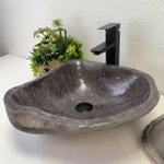 Раковина из речного камня RS63330 (41*40*14) 0122