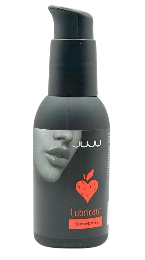 Съедобный лубрикант JUJU с ароматом клубники - 100 мл.