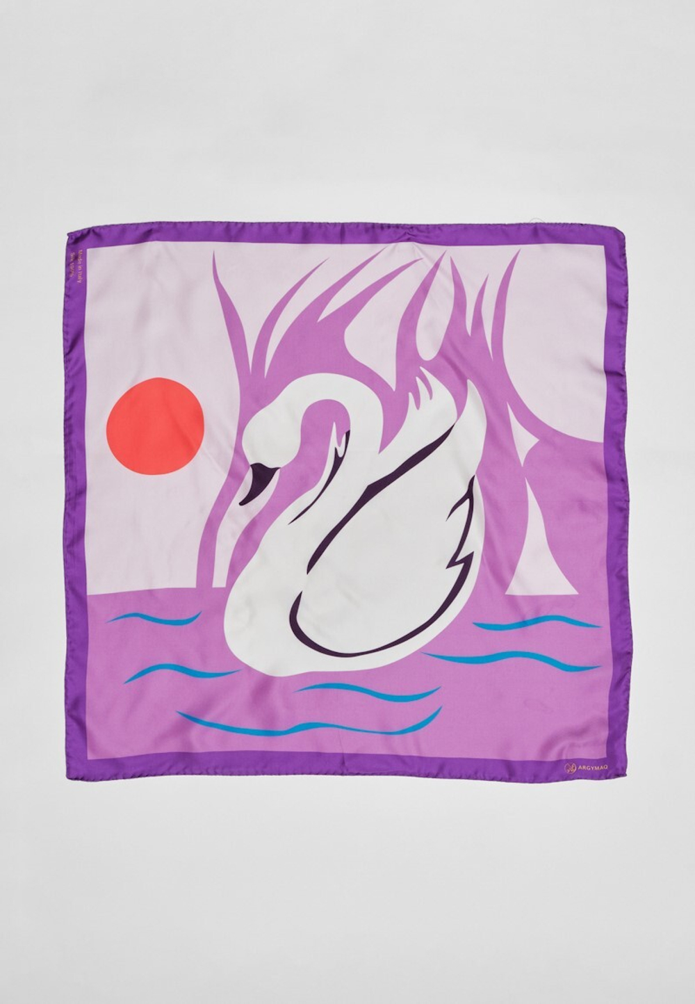 Шелковый платок AQQU VIOLET 70x70