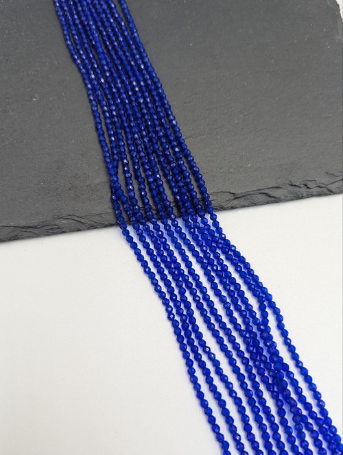 Шпинель стеклянная 3мм, ярко-синий