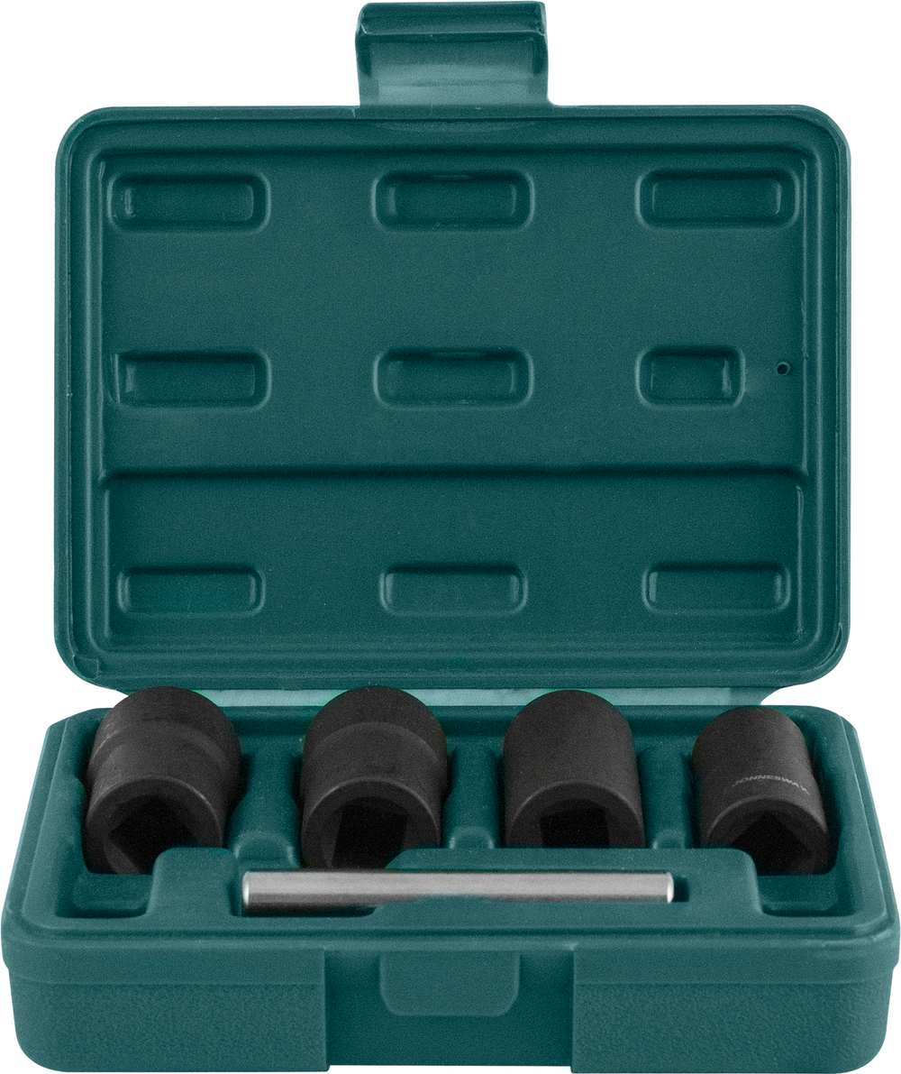 AN040120 Спиральные головки для демонтажа поврежденного крепежа в наборе, 17, 19, 21, 22 мм, 5 предметов