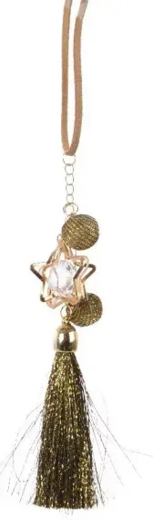 Подвески на елку Загадки Востока - Шар с кистью 21 см., Kaemingk (385696/4)
