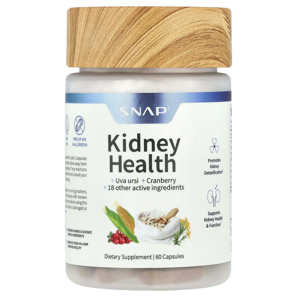 Snap Supplements, Kidney Health, 60 капсул
