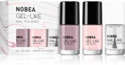 NOBEA Day-to-Day Vienna Calmness Set - набор лаков для ногтей, 3× 6 ml