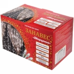 Гирлянда для дома ЗАНАВЕС «Мерцание» ш3,0* в2,5 м 480 ламп LED, прозрач.пров, авторежим, IP-20, Теплый белый (возможность соединения)