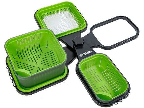 Коробки и аксессуары рыболовные для прикормки и насадки с подставкой FC FEEDER BAIT BOX SET 12 предметов набор