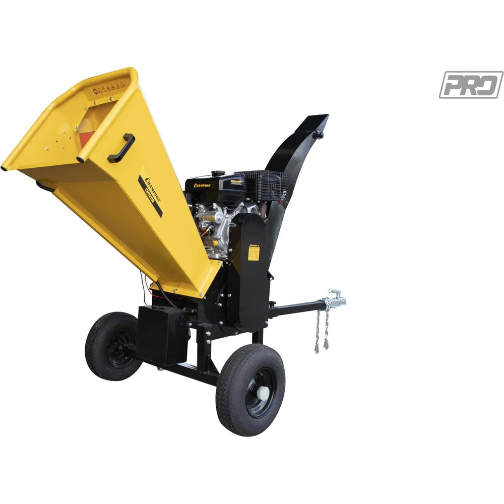 Измельчитель бензиновый CHAMPION CH1211E (PRO 11 кВт 420см³ 120мм 210кг эл. стартер колеса)