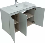 Тумба с раковиной Aquanet Алвита New 277532 100 серый