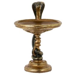 GAEM Фигурка декоративная "Змея с блюдом", D 20 см, L20 W21 H30 см