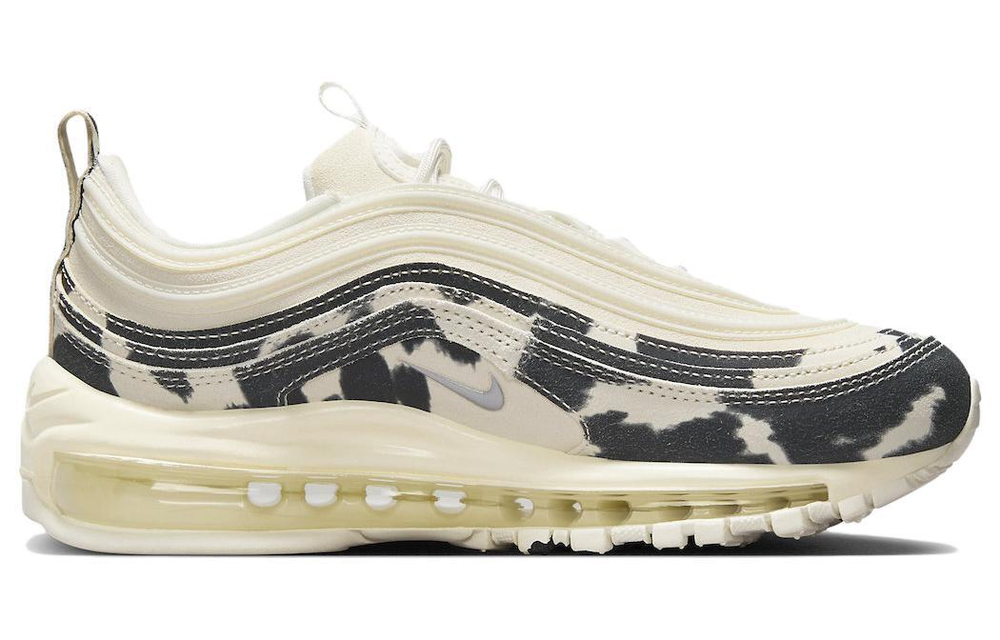 Nike Air Max 97 “Cow Print” non-slip, wear-resistant, breathable, low-cut life casual shoes women's white and black