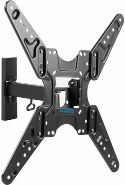 Кронштейн для телевизора Kromax OPTIMA-413 серый 20"-55" макс.30кг настенный поворотно-выдвижной и наклонный (29010)