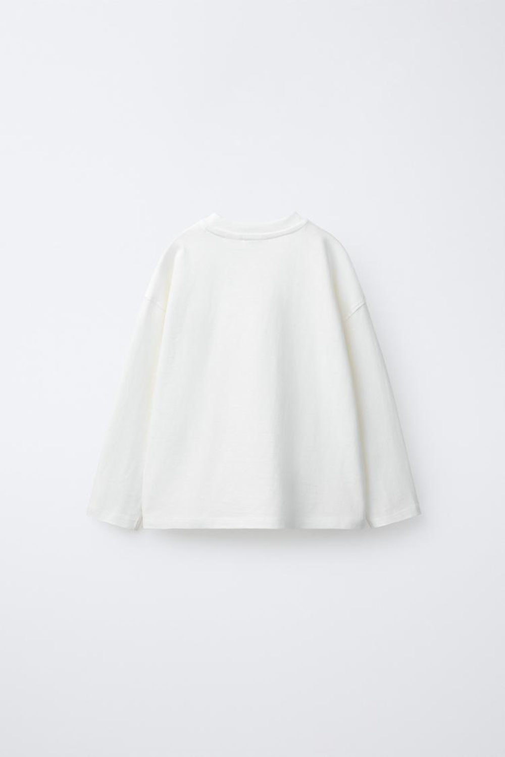 ZARA ЛОНГСЛИВ С ВЫШИТЫМ ЛЬВОМ, БЕЛЫЙ