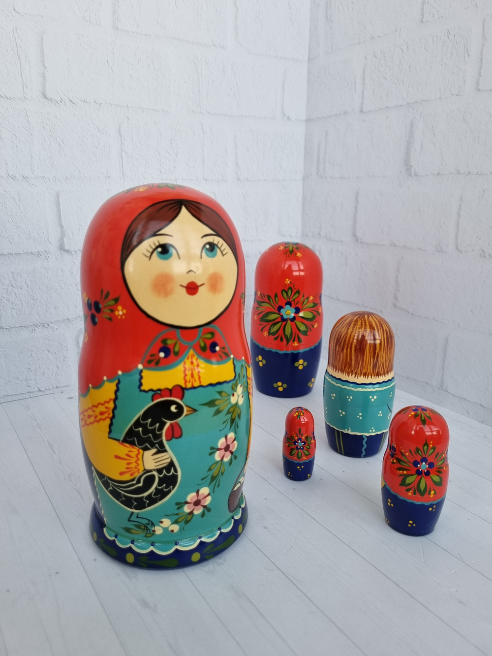 Матрешка "с курочкой" традиция 5мест