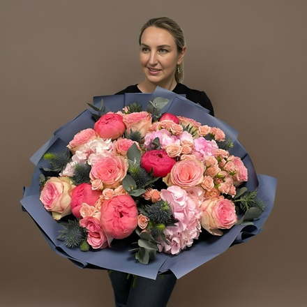 Купить Букет цветов «Горячий лед»