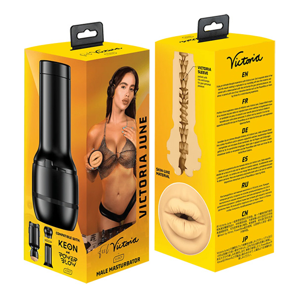 Мастурбатор-ротик 22,5см Kiiroo Feel Stroker Victoria Mouth