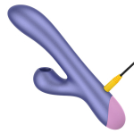 Фиолетовый вибратор-кролик 22см с бесконтактной клиторальной стимуляцией Romp Pulse Purple RPPU1SG4