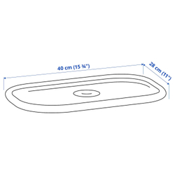 IKEA TROFAST  (ИКЕА ТРОФАСТ)  -  Крышка, белая, 40x28 см