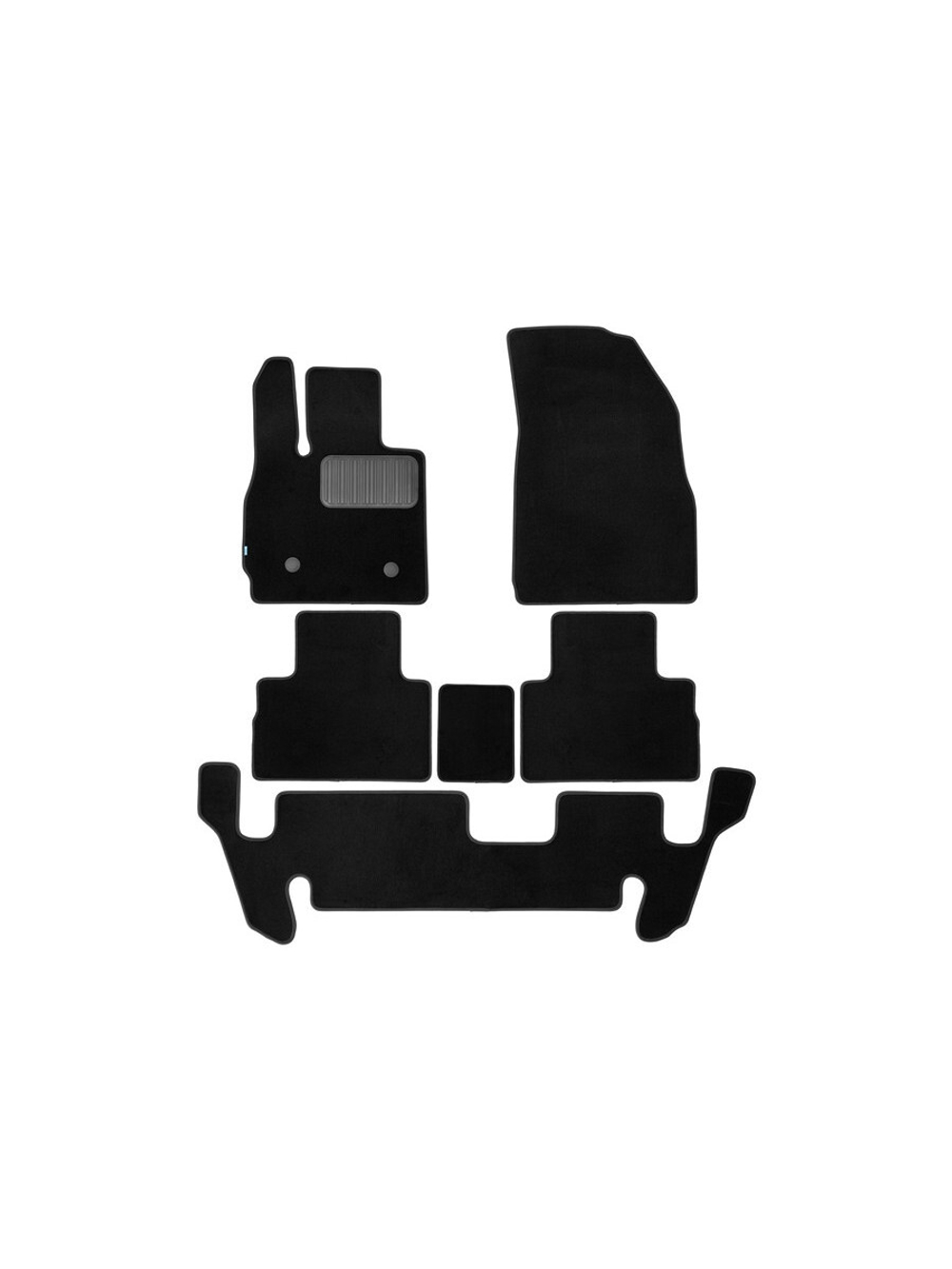 Коврики ворсовые для CHERY Tiggo 9 2024-н.в. Внедорожник 5 дв. 6 шт. коврики текстильные в салон KLEVER05.AN0970.110KH