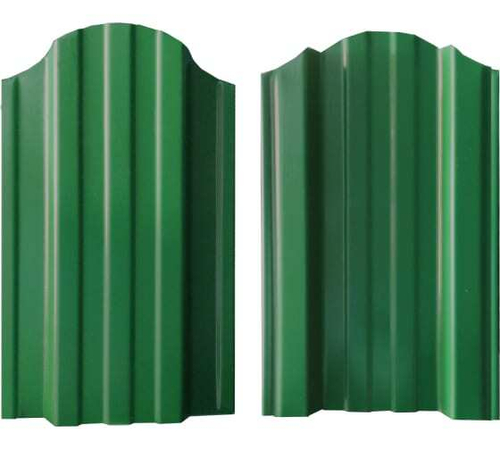 Штакетник П-образный фигурный PROFLISTI RAL 6005 зеленый мох 109х1200мм