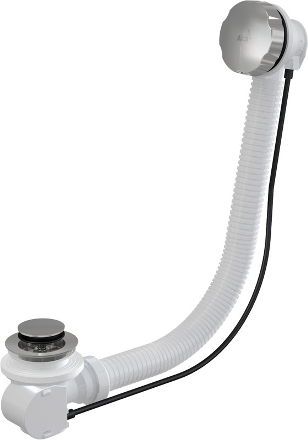 Сифон A56K  для ванны автомат металл/металл