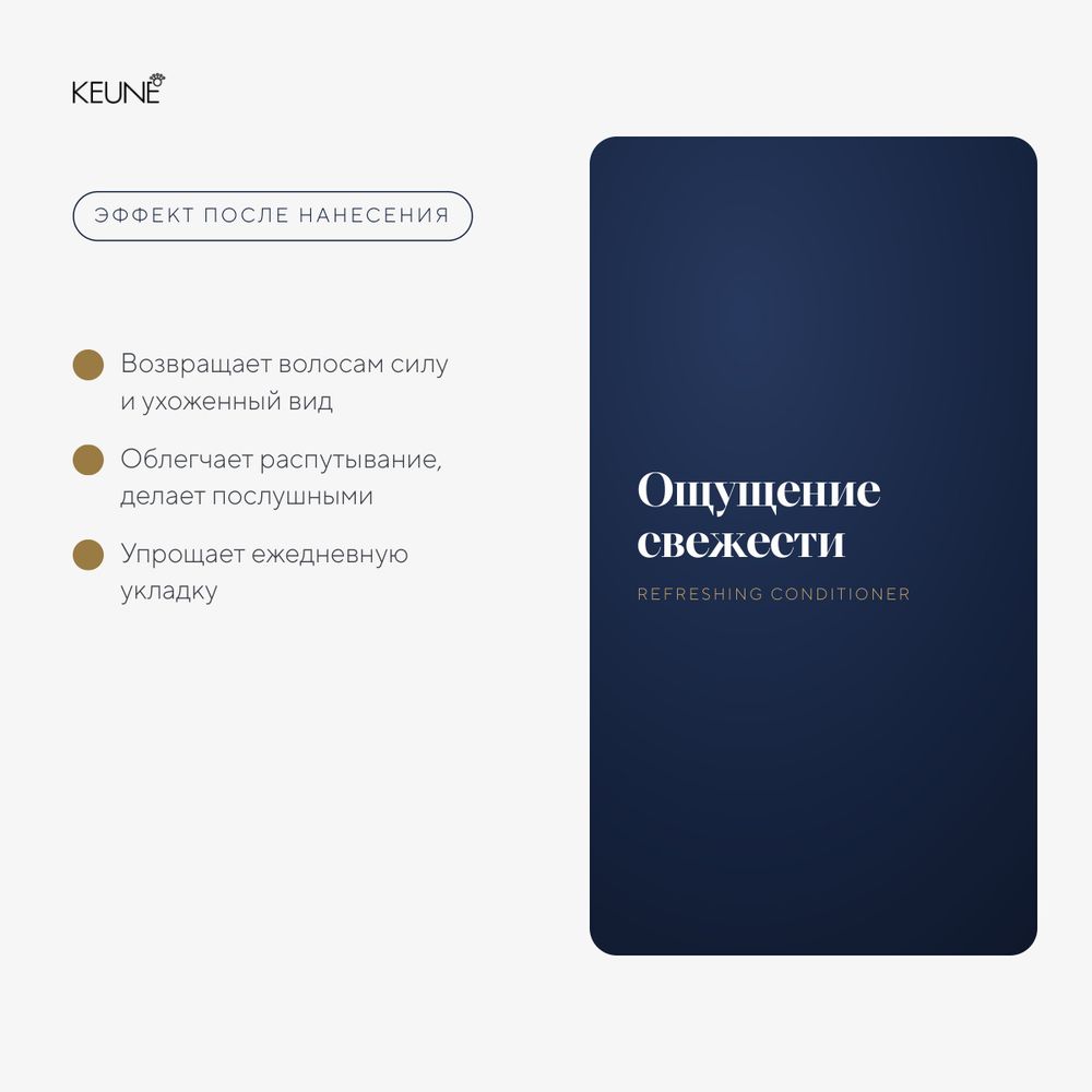 1922 by J.M. Keune Кондиционер освежающий Refreshing Conditioner 250 мл