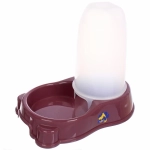 Автокормушка пластиковая «ДА БУДЕТ КОРМ!», цвет спелой вишни, 250мл / 500гр, 27.5*18*25см