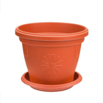 Кашпо "Italy" 3,5 л D=21,5см с поддоном цвет в ассортименте