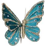 Украшение новогоднее «Нежная бабочка» 19*19 см, Зеленый