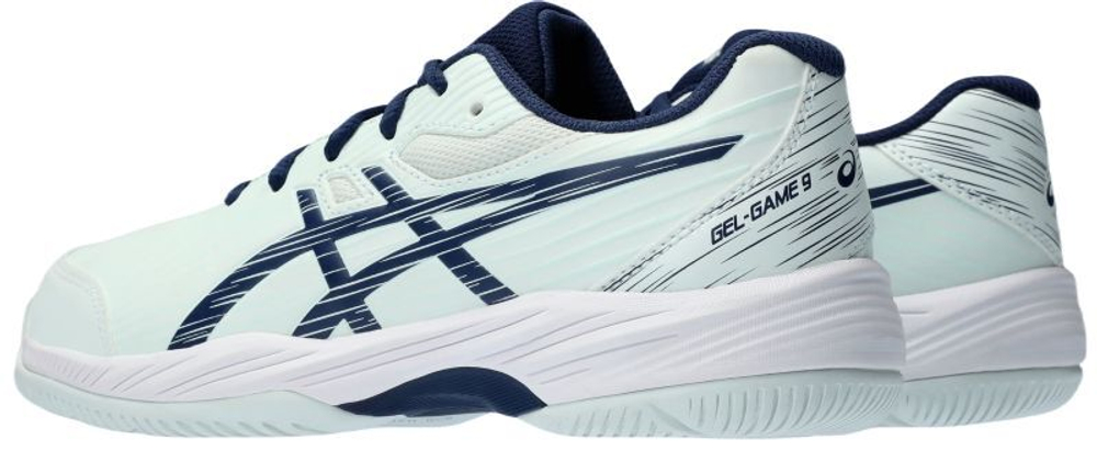 детские Кроссовки теннисные Asics Gel-Game 9 GS - pale mint/blue expanse