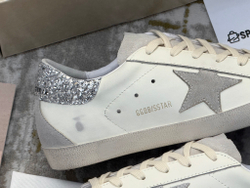 Super Star With Gray And Silver Glitter Heel Tab