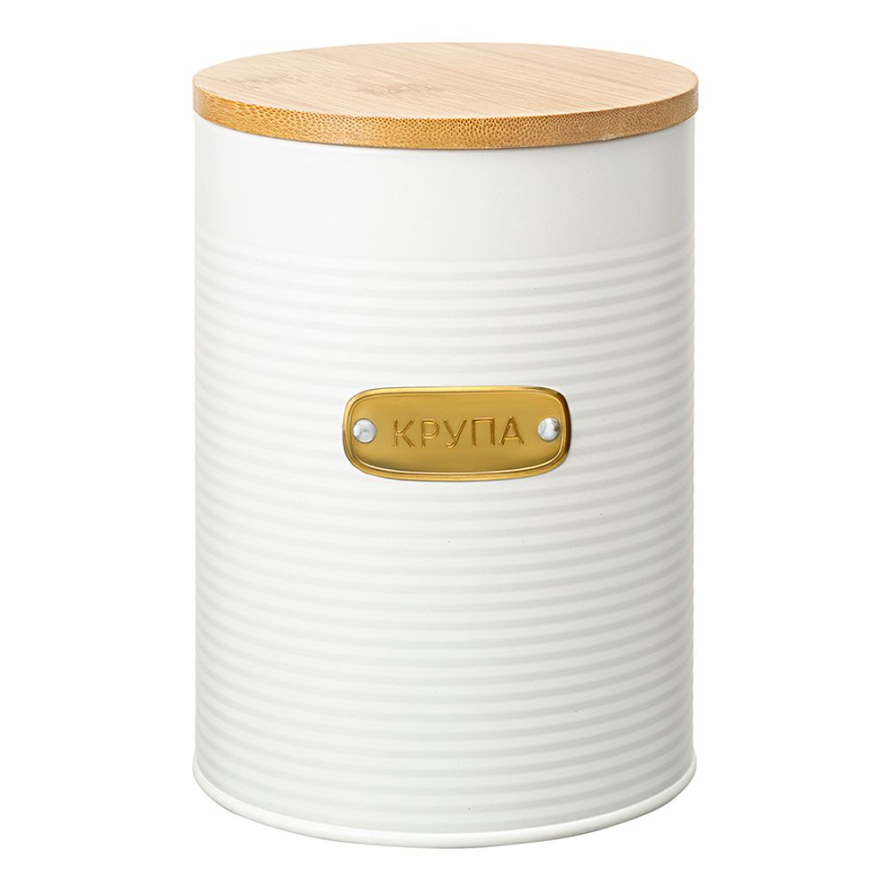 Банка для хранения крупы Irmel, 2,5 л, молочная