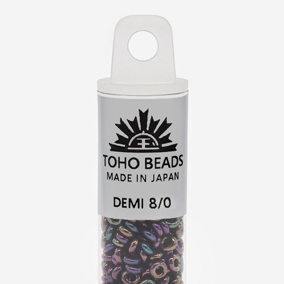 Японский бисер TOHO Demi 8/0 (№85), металлизированный, непрозрачный глянцевый