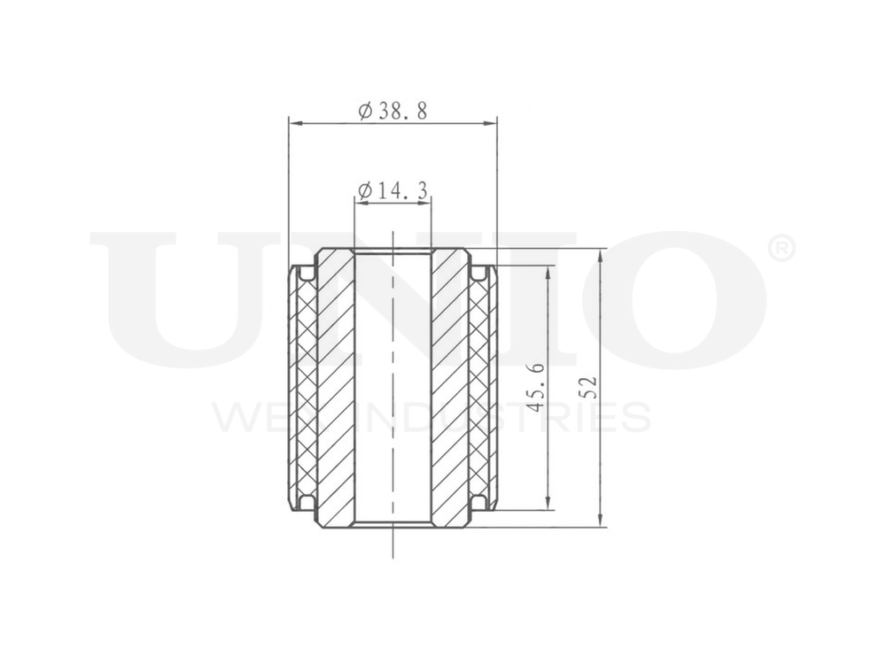 Сайлентблок внутренний заднего нижнего рычага UNIO RMP-20095