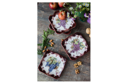 Тарелка пирожковая Certified Int Виноделие Синий виноград 15см