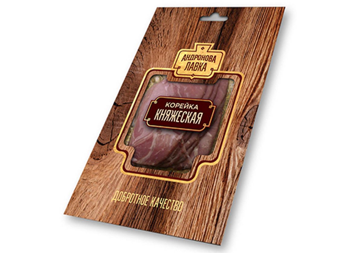 Корейка сырокопченая "Княжеская" нарезка, 100г