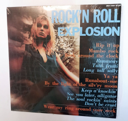 Винтажная виниловая пластинка LP Сборник Rock n Roll Explosion (Italy 1972)