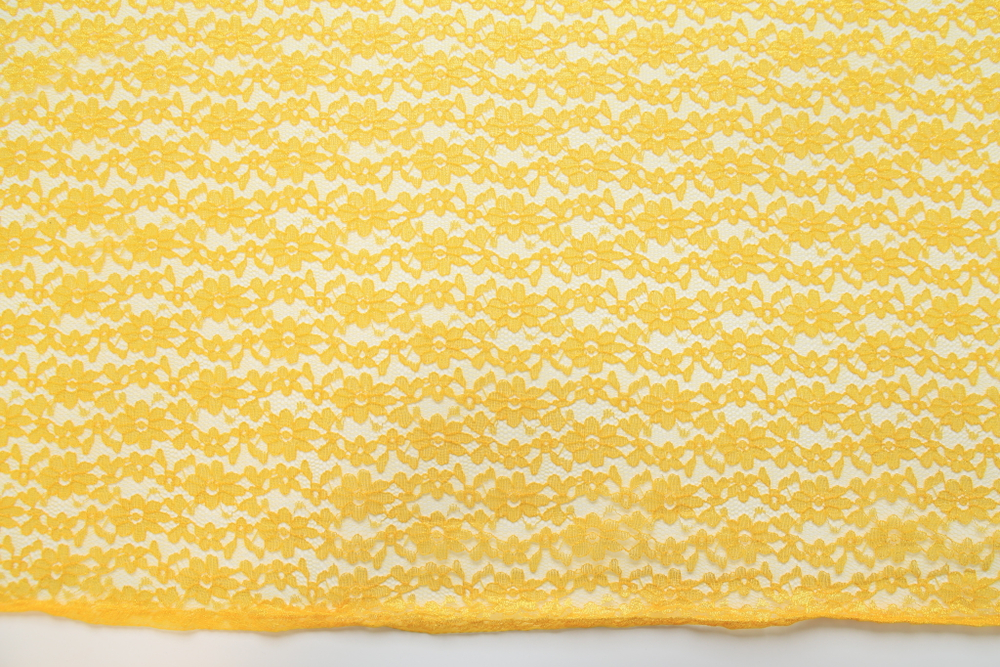 Гипюр золотисто-желтый