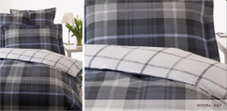 Постельное белье 2 спальное евро Mirabello Scozia серое Италия